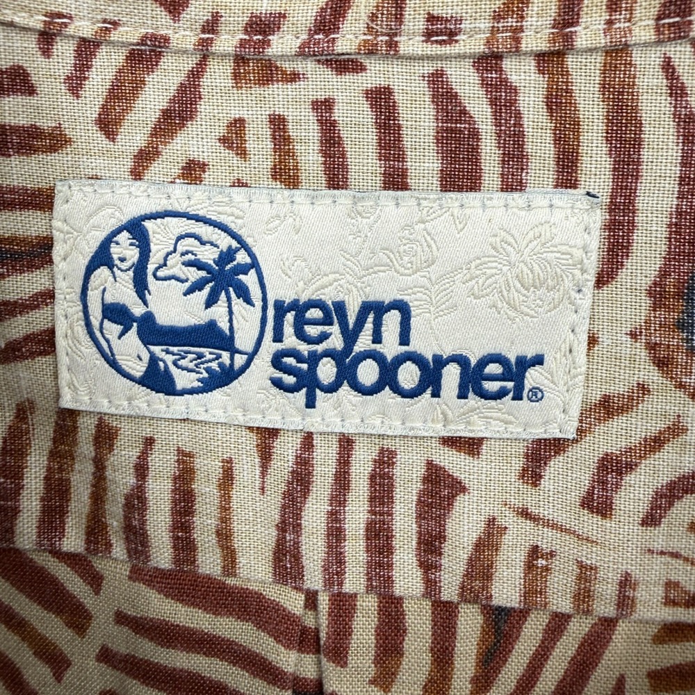 Reyn Spooner Sz 3XL Hawaiian Bird Banana Popover Tan‎ Paradise Tropical - Picture 4 of 15